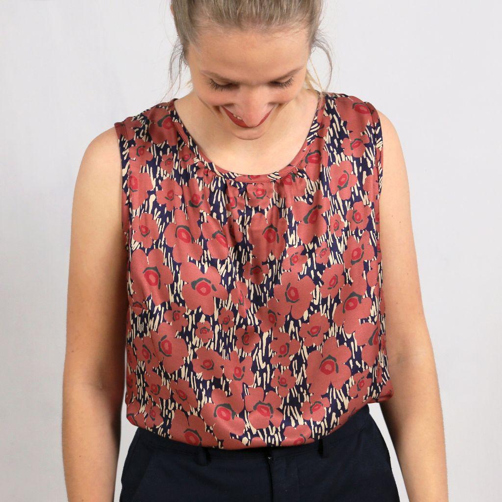 Papierschnittmuster Sommerbluse Frau Clara XS-XXL